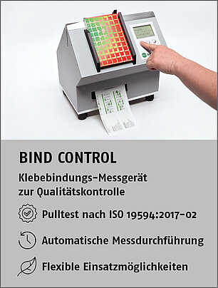 Klebebindungs-Messgerät BIND CONTROL Klebebindungs-Messgerät BIND CONTROL
