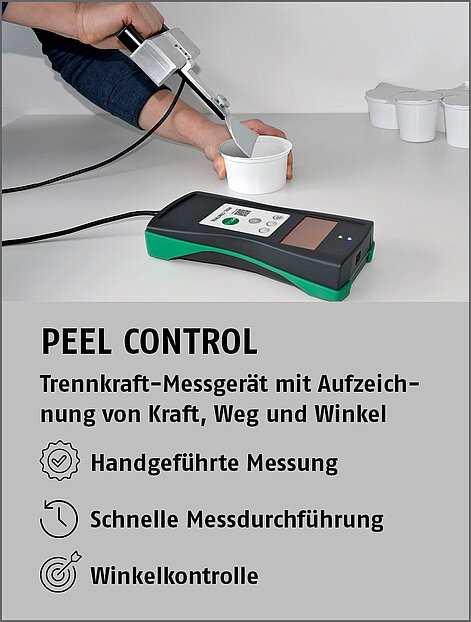 Trennkraft-Messgerät PEEL CONTROL Trennkraft-Messgerät PEEL CONTROL
